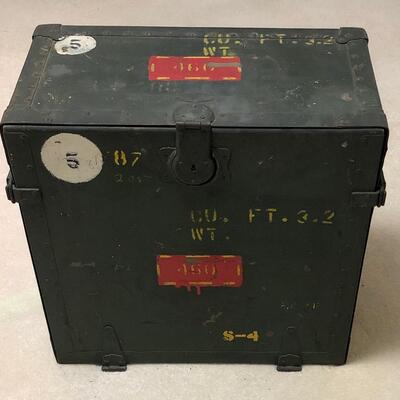 Vintage military campaign field desk