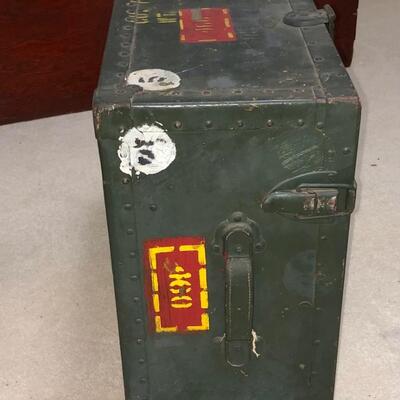 Vintage military campaign field desk