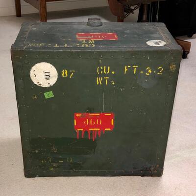 Vintage military campaign field desk