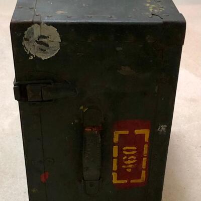 Vintage military campaign field desk