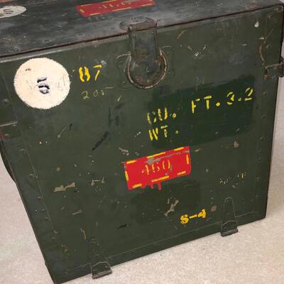 Vintage military campaign field desk