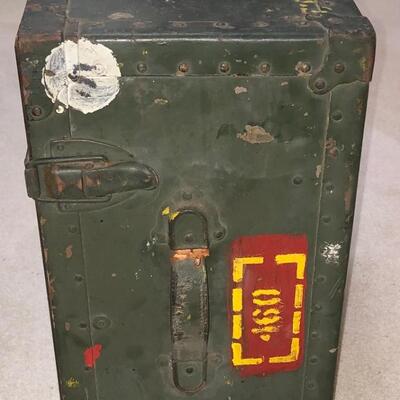 Vintage military campaign field desk