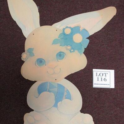 2 Large Bunny Flats, One is Beistle 1983