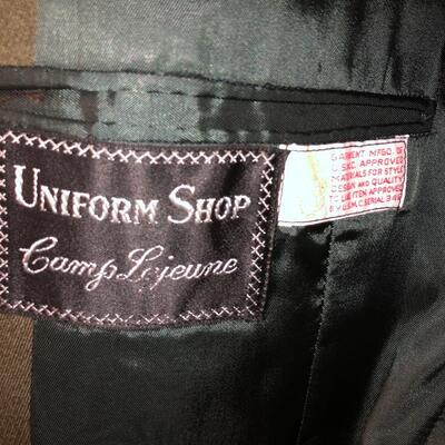 Vintage winter military uniform