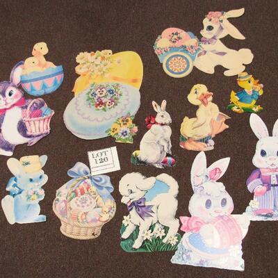 Lot of Vintage Easter Flats, Single Sided, Some Eureka 1964, Gibson, USA, Unmarked