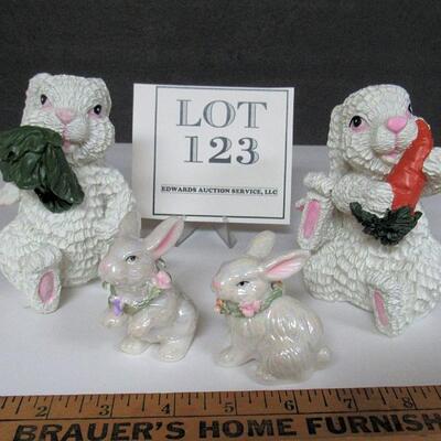 2 Pair Easter Rabbits