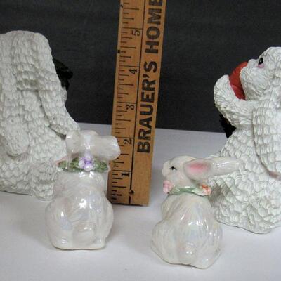 2 Pair Easter Rabbits