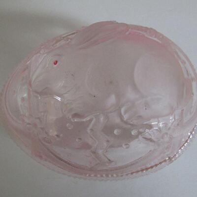 Easter Rabbit Doll, Empire Easter Candy Pail, Egg Candy Container With Rabbit on Front