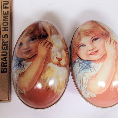 Lot of Older Easter Candy Tins
