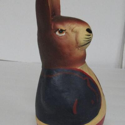 Cute Easter Rabbit Roly Poly Figurine