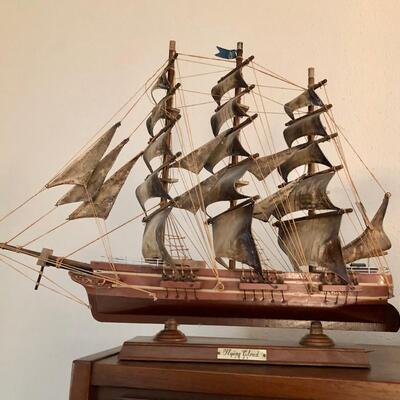 Flying cloud wooden model ship