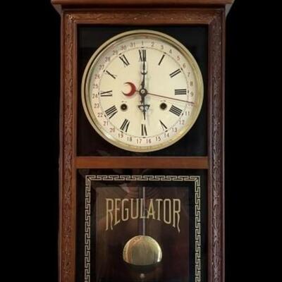 Regulator Wall Clock w/Westminster Chime