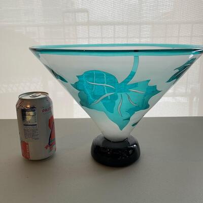 Art Glass Footed Bowl