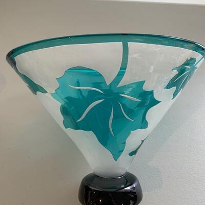 Art Glass Footed Bowl