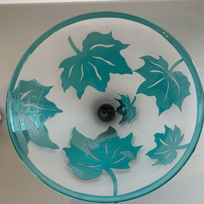 Art Glass Footed Bowl