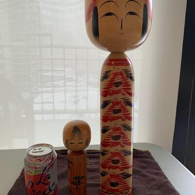 Pair of Hand Painted Japanese Dolls
