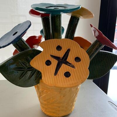 Ceramic Bouquet Sculpture by Robert Beau Kvenild