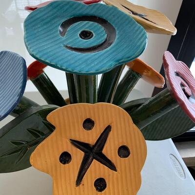 Ceramic Bouquet Sculpture by Robert Beau Kvenild