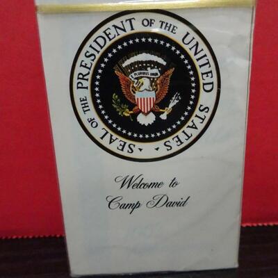 LOT 631 VINTAGE PRESIDENTIAL CAMP DAVID COLLECTABLE  (4 PACKS OF EVE CIGARETTES)