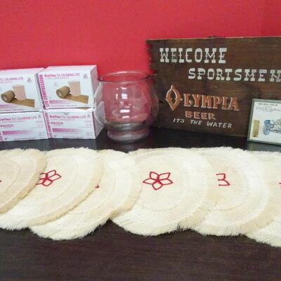 LOT 632 HOME DECOR AND LITE COMPRESSION WRAPS