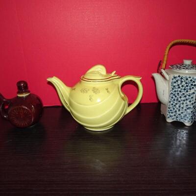 LOT 636  THREE TEA POTS