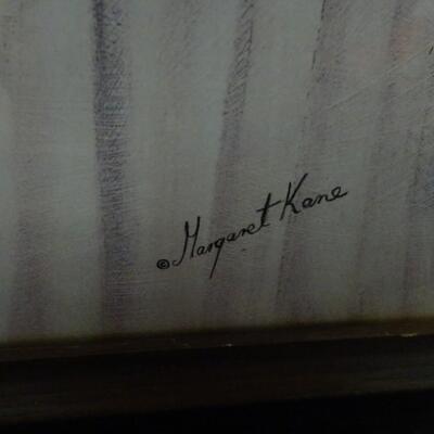 LOT 637. MARGARET KEANE FRAMED PRINT