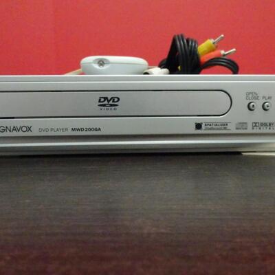 LOT 640. MAGNAVOX DVD PLAYER WITH REMOTE