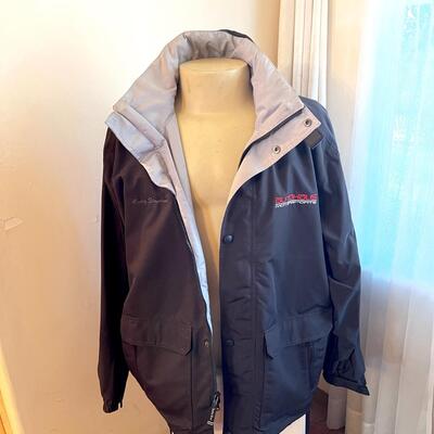 Lot 101 Autohaus Motorsports Jacket Mens Medium Flap Pockets Hood in Collar