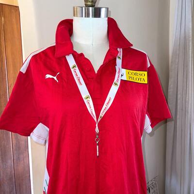 Lot 107 Corso Pilota PUMA Jersey Shirt Ball Cap & Lanyard Size Large Ferrier