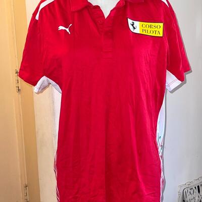 Lot 107 Corso Pilota PUMA Jersey Shirt Ball Cap & Lanyard Size Large Ferrier