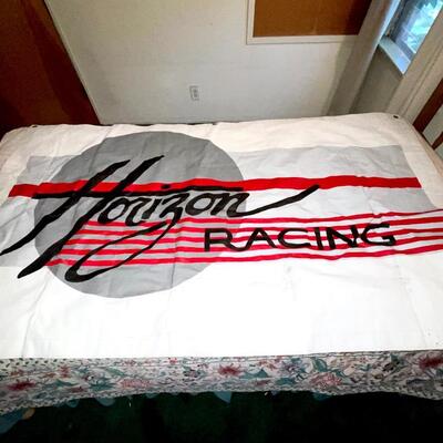 Lot 108 Canvas Banner 4'x6' Horizon Racing Grommets Top Corners