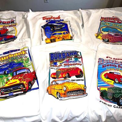 Lot 109 Burbank Kiwanis Club For Fun Car Show T-Shirts 1st - 6th Size XL Haines