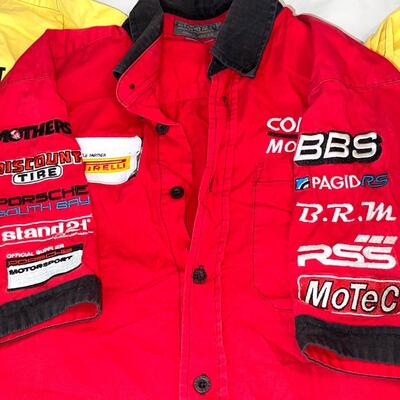 Lot 110 Cotton Pit Crew Shirts 4 Competent Motor Sports Size Large  Porsche Pirelli