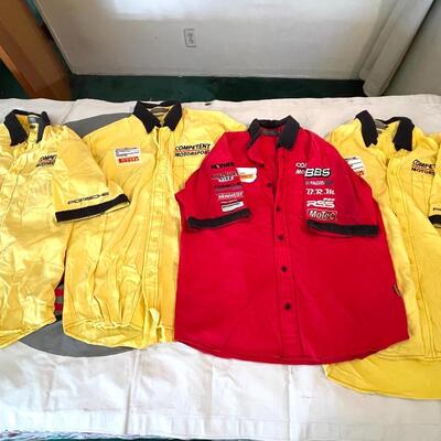 Lot 110 Cotton Pit Crew Shirts 4 Competent Motor Sports Size Large  Porsche Pirelli