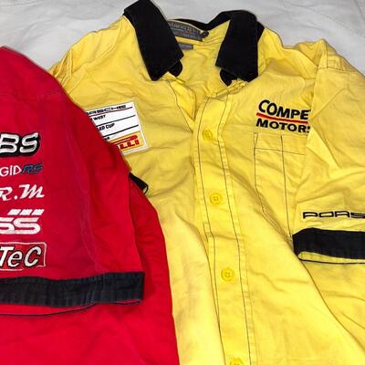 Lot 110 Cotton Pit Crew Shirts 4 Competent Motor Sports Size Large  Porsche Pirelli