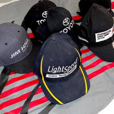 Lot 114 Racing 6 Baseball Caps Toyota Jim Hall Light Speed Porsche