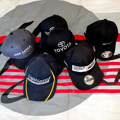 Lot 114 Racing 6 Baseball Caps Toyota Jim Hall Light Speed Porsche