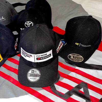 Lot 114 Racing 6 Baseball Caps Toyota Jim Hall Light Speed Porsche