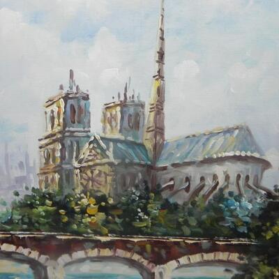 LOT 130  FRAMED OIL PAINTING