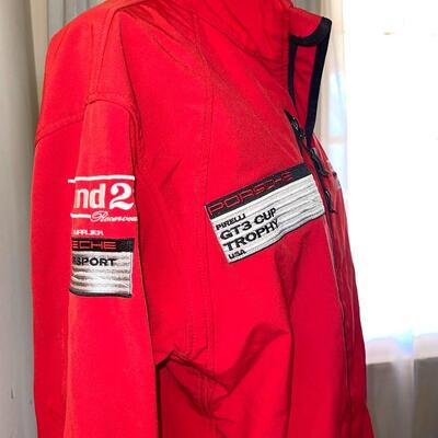Lot 119 Racing Jacket Pit Crew Competent Motorsport Pirelli Porsche Zip Front Large