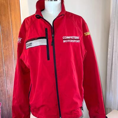 Lot 119 Racing Jacket Pit Crew Competent Motorsport Pirelli Porsche Zip Front Large