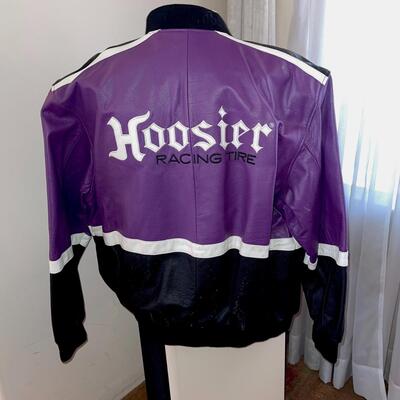 Lot 120 Hoosier Tires 2005 Rolex GT Champion Jacket Leather Size Large Craig Stanton