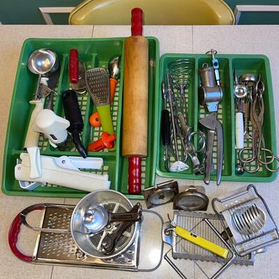 Lot 126 Vintage  Kitchen Utensils Assorted