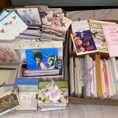Lot 141 Assorted Stationary Greeting Cards Hallmark & Other Unsold Stock from Gift Shop