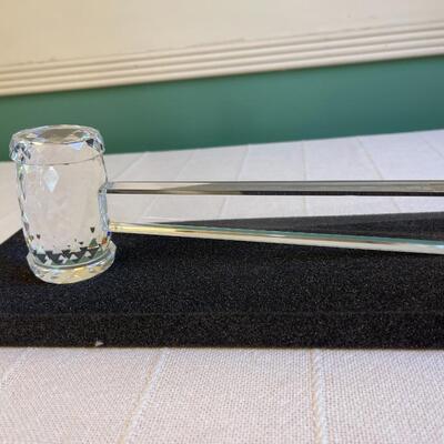 Lot 144 Crystal Gavel 10" Ceremonial