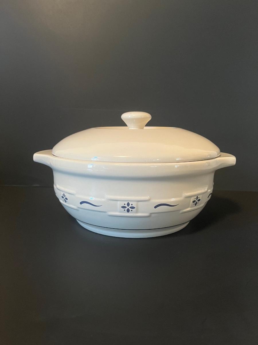 LOT 105: Longaberger Casserole Dish with Lid | EstateSales.org