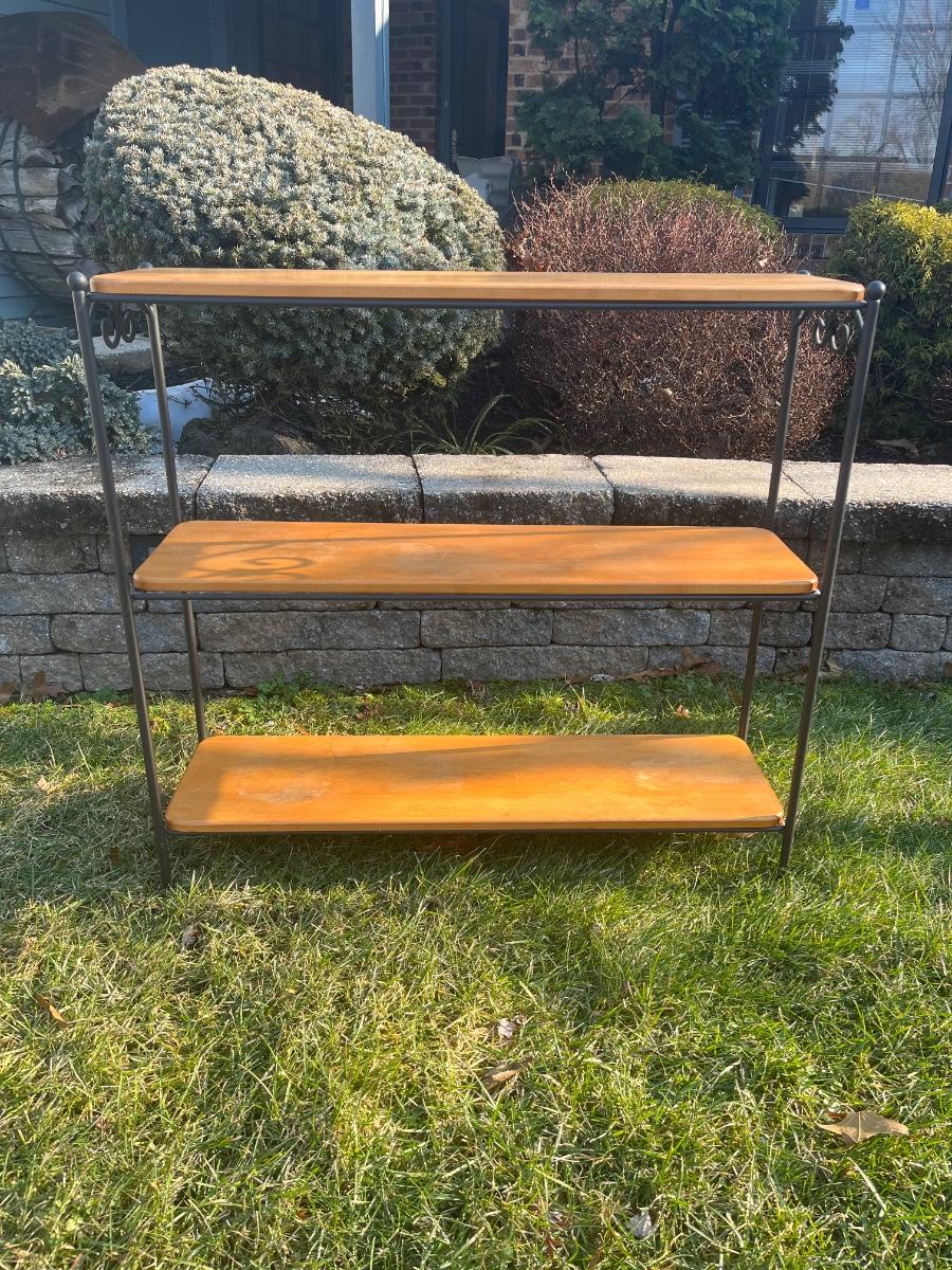 LOT 123 Longaberger Wrought Iron 3 Tier Shelf