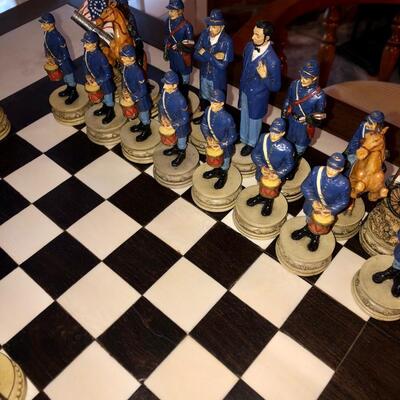 Civil war Chess pieces board not included