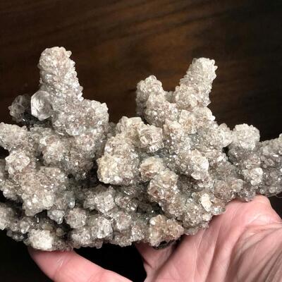 Druzy Coated Calcite with Hematite