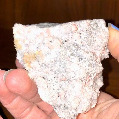 Crystalline Rhodochrosite on Quartz